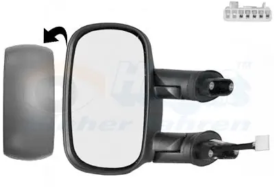 Wyjątkowa oferta Lusterko zewnętrzne VAN WEZEL 1636807