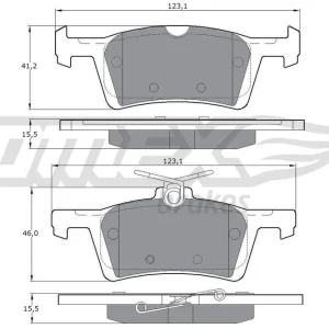 Darmowa dostawa Zestaw klocków hamulcowych, hamulce tarczowe TOMEX BRAKES TX 17-02