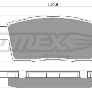 Darmowy zwrot Zestaw klocków hamulcowych, hamulce tarczowe TOMEX BRAKES TX 17-43