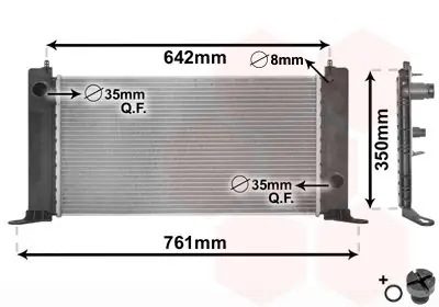 Oferta Chłodnica, układ chłodzenia silnika VAN WEZEL 17002243