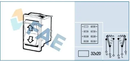 Oferta Przełącznik, podnośnik szyby FAE 64180
