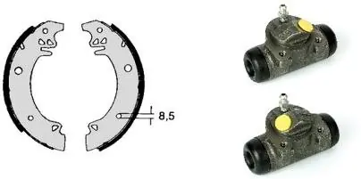 Zamów dziś Zestaw szczęk hamulcowych BREMBO H 61 020