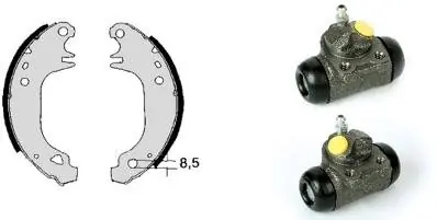 Ekspresowa dostawa Zestaw szczęk hamulcowych BREMBO H 68 025