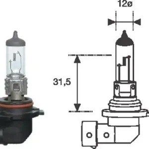 Obniżka ceny Żarówka, reflektor dalekosiężny MAGNETI MARELLI 002577300000
