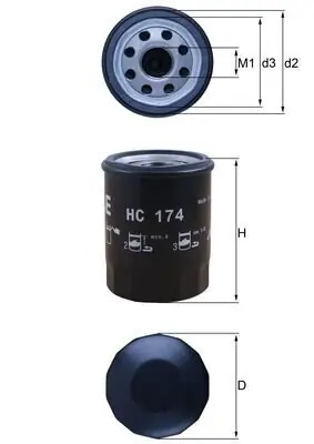 Filtr hydrauliczny, automatyczna skrzynia biegów MAHLE HC 174 Taniej