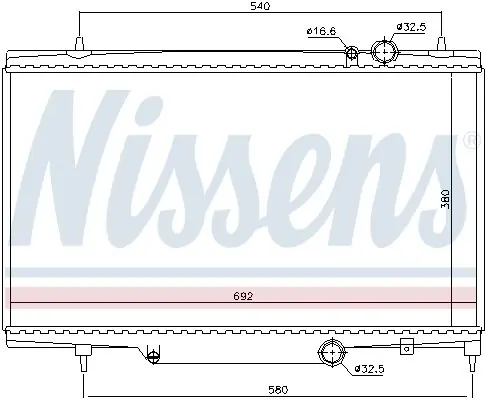 Oferta czasowa Chłodnica silnika NISSENS 61297
