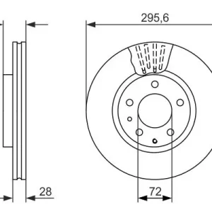Ostatnie sztuki Tarcza hamulcowa BOSCH 0986479758 L2063325X