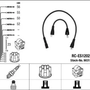 Przewody wysokiego napięcia komplet NGK RC-ES1202 9031 Oferta czasowa