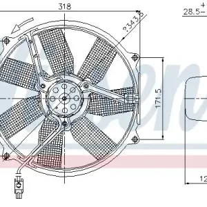 Wentylator chłodnicy NISSENS 85151 15000593 Oferta